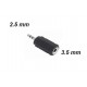 Adaptador Stereo plug 2.5 mm a jack 3.5 mm 